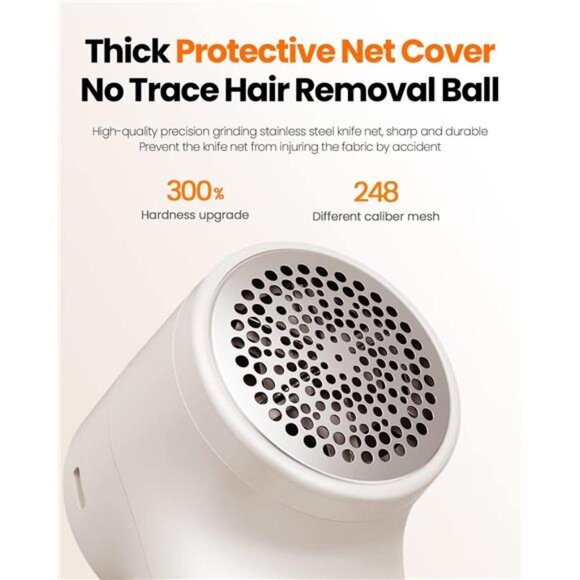 Fabric Shaver, Rechargeable Lint Remover Sweater Defuzzer, Intelligent Digital - Picture 4 of 7